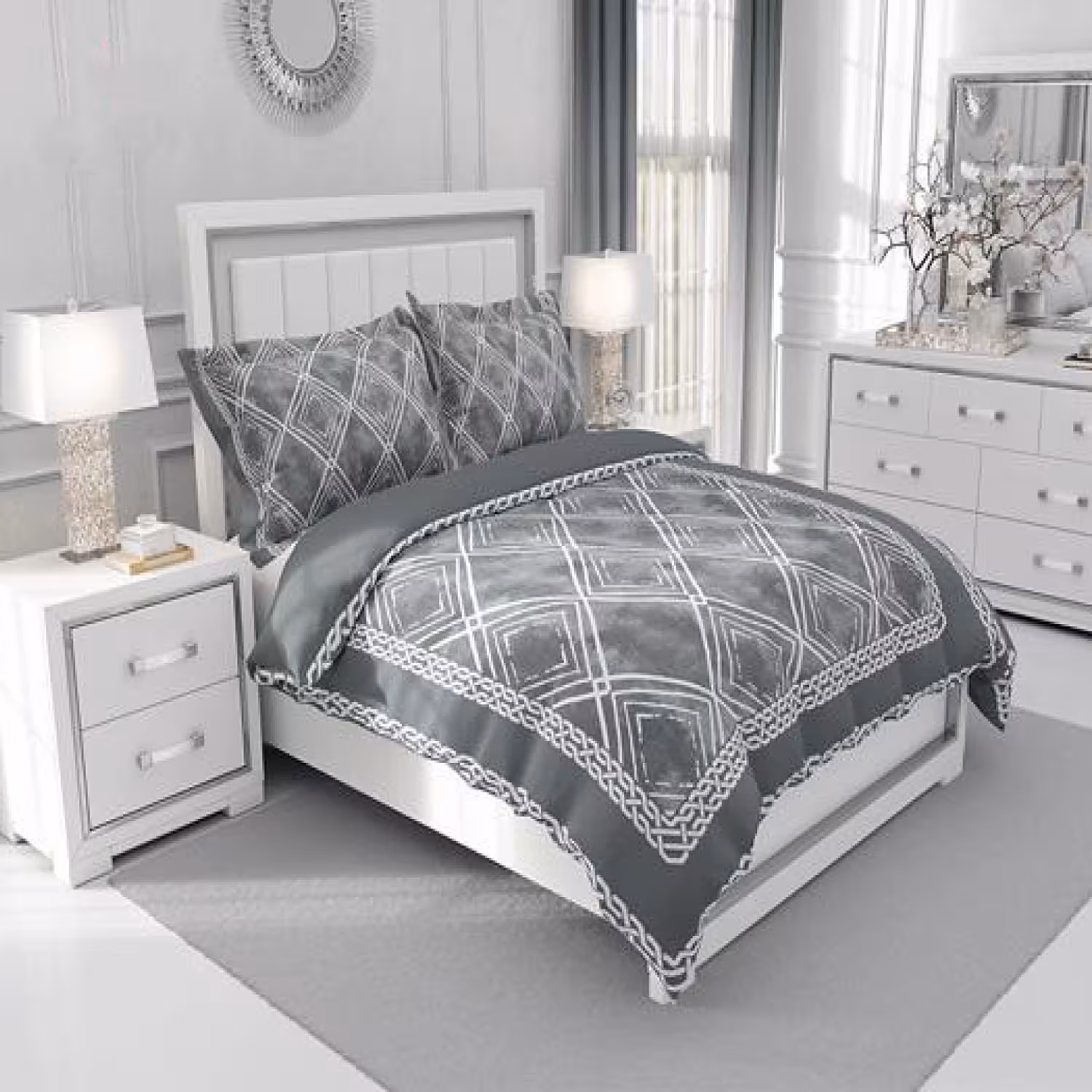 سرویس روتختی طرح‌دار چیداری مدل 1096