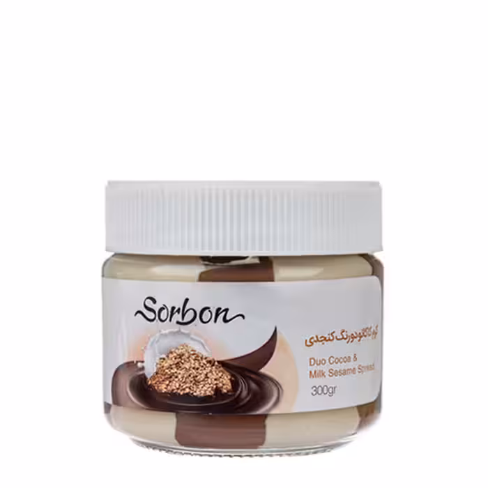کرم کاکائو دو رنگ کنجدی سوربن 300 گرمی