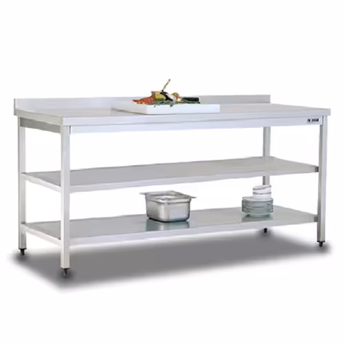 میز کار تمام استیل طبقه دار