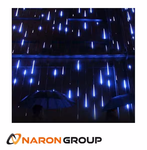 ال ای دی آبشاری بارانی تک رنگ