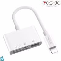 مبدل لایتنینگ به فلش مموری و مموری کارت GS12 یسیدو YESIDO