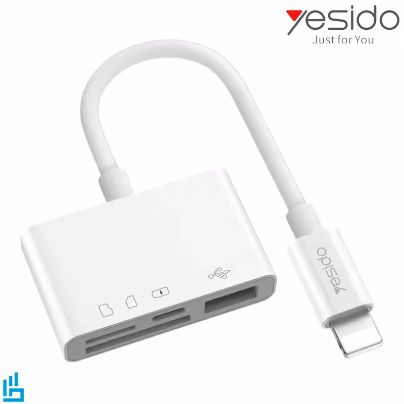 مبدل لایتنینگ به فلش مموری و مموری کارت GS12 یسیدو YESIDO