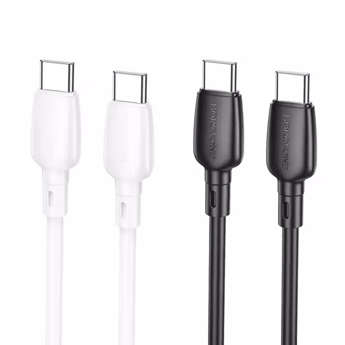 کابل شارژ 60 وات USB-C به USB-C بروفون مدل BX93 طول 1 متر