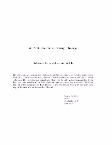خرید و دانلود نسخه کامل کتاب Introduction to string theory. Solutions to problems