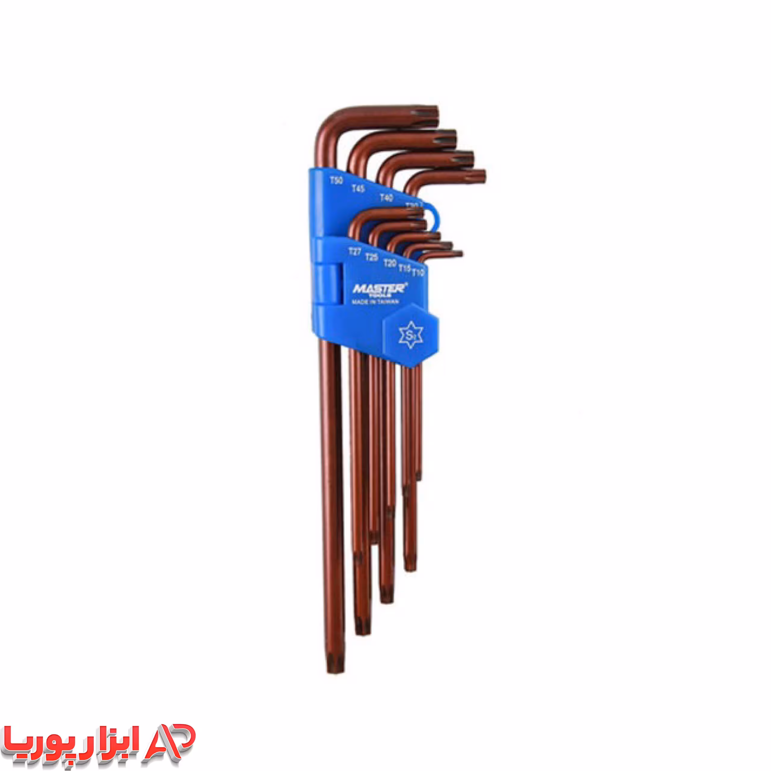 آچار آلن ستاره ای مستر مدل MT-AS مجموعه 9 عددی