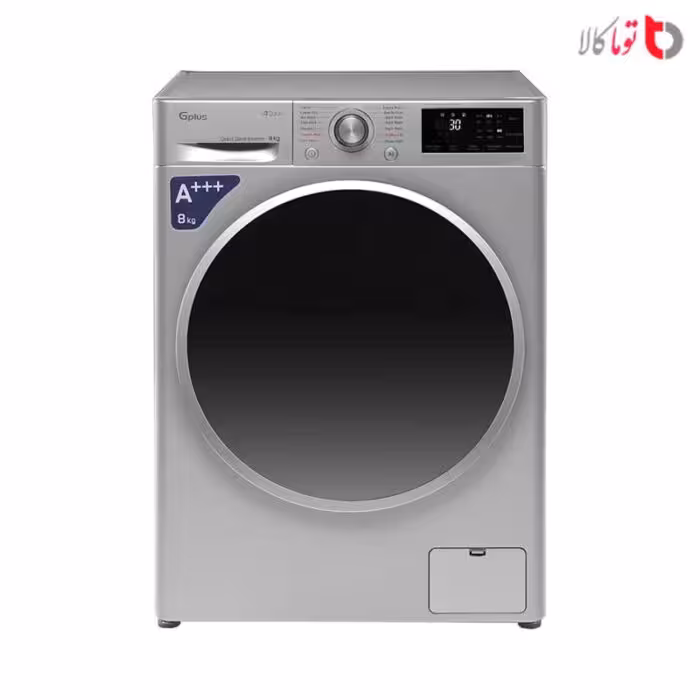 ماشین لباسشویی جی پلاس مدل GWM-L870S ظرفیت 8 کیلوگرم سیلور گارانتی گلدیران