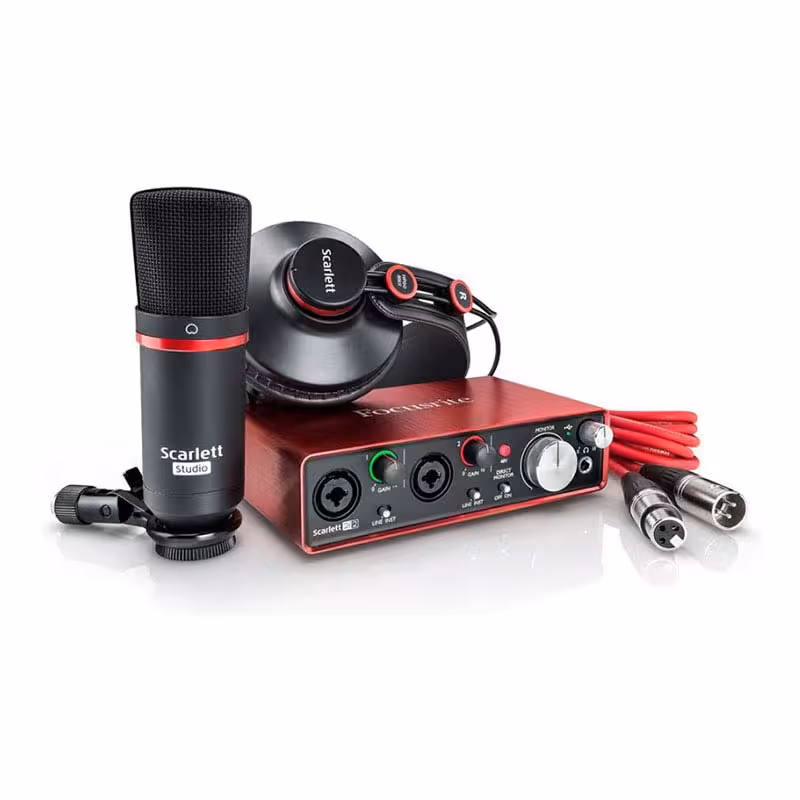 پکیج استودیویی  Focusrite Scarlett 2i2 G3