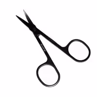 قیچی ابرو تیتانیوم باریک بیوتی باکس مشکی مدل BEAUTY BOX B109