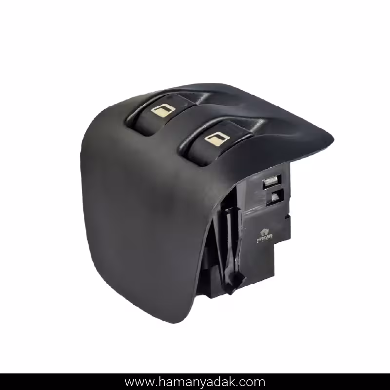 کلید شیشه بالابر عقب پژو 206 تیپ 5 برند هیرکان