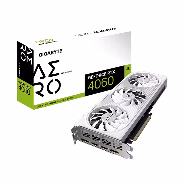 کارت گرافیک گیگابایت GeForce RTX 4060 AERO OC 8GB