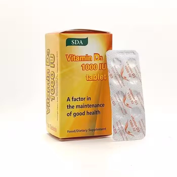 قرص ویتامین د3 1000 میلی گرم (100 عددی) سیمرغ داروی عطار