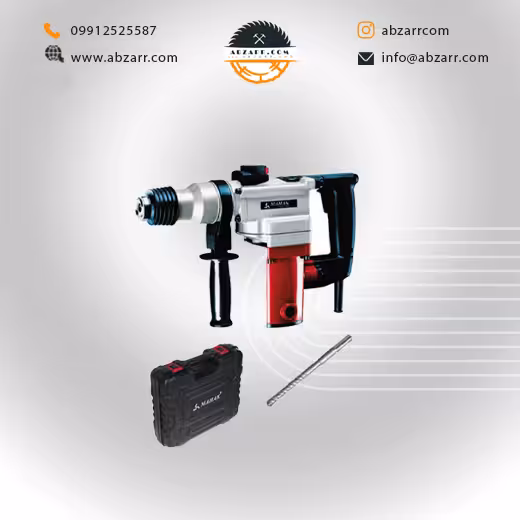 دریل بتن کن چرخشی 28 میلیمتر با مته 4 شیار و کیف محک مدل HDM-28 (( اقساط یک ساله ))