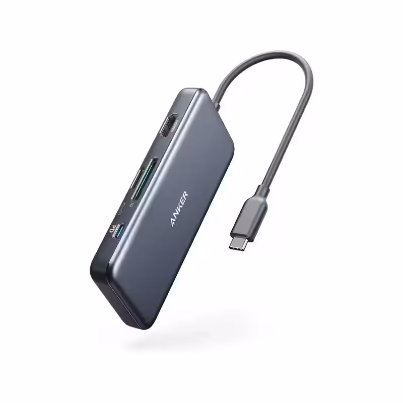 هاب 7 پورت انکر مدل Anker USB- C Hub 7 in 1-A8346