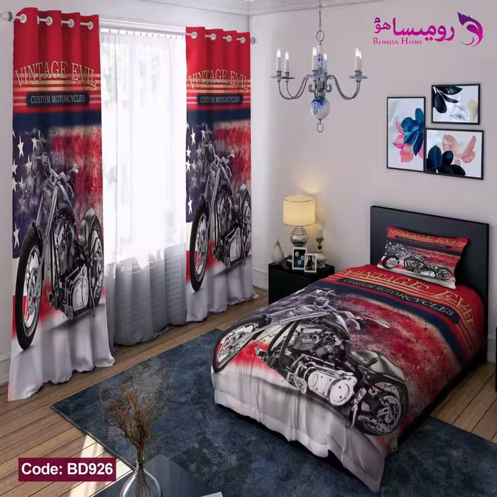 قیمت و خرید روتختی طرح موتور یک نفره برند دکو کد BD926