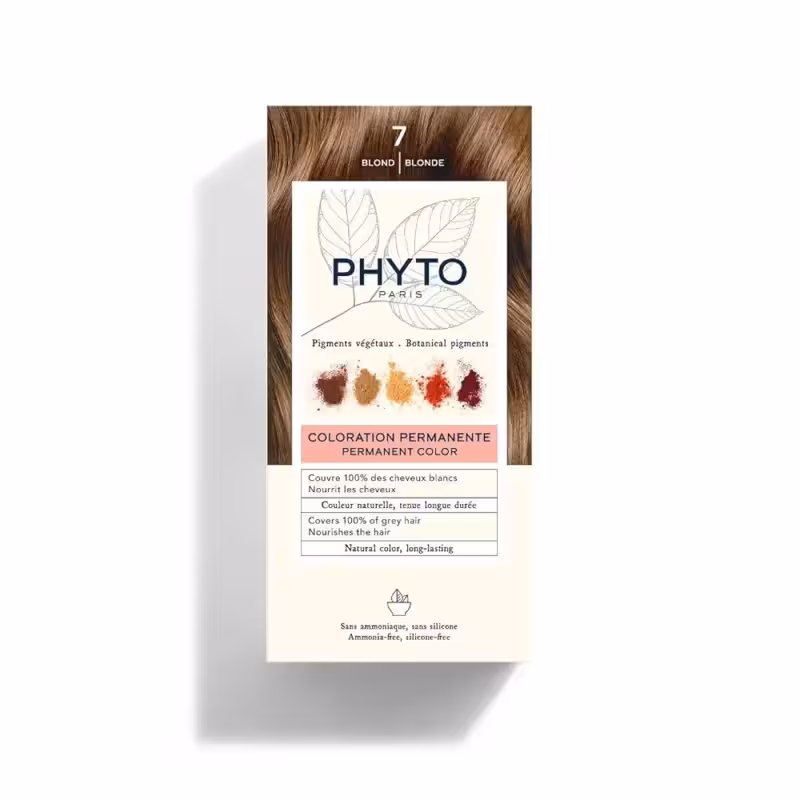رنگ مو فیتو Phyto بلوند طبیعی 7 بدون آمونیاک Blonde 7