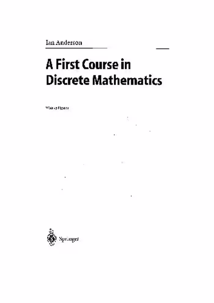 خرید و دانلود نسخه کامل کتاب A First Course In Discrete Mathematics