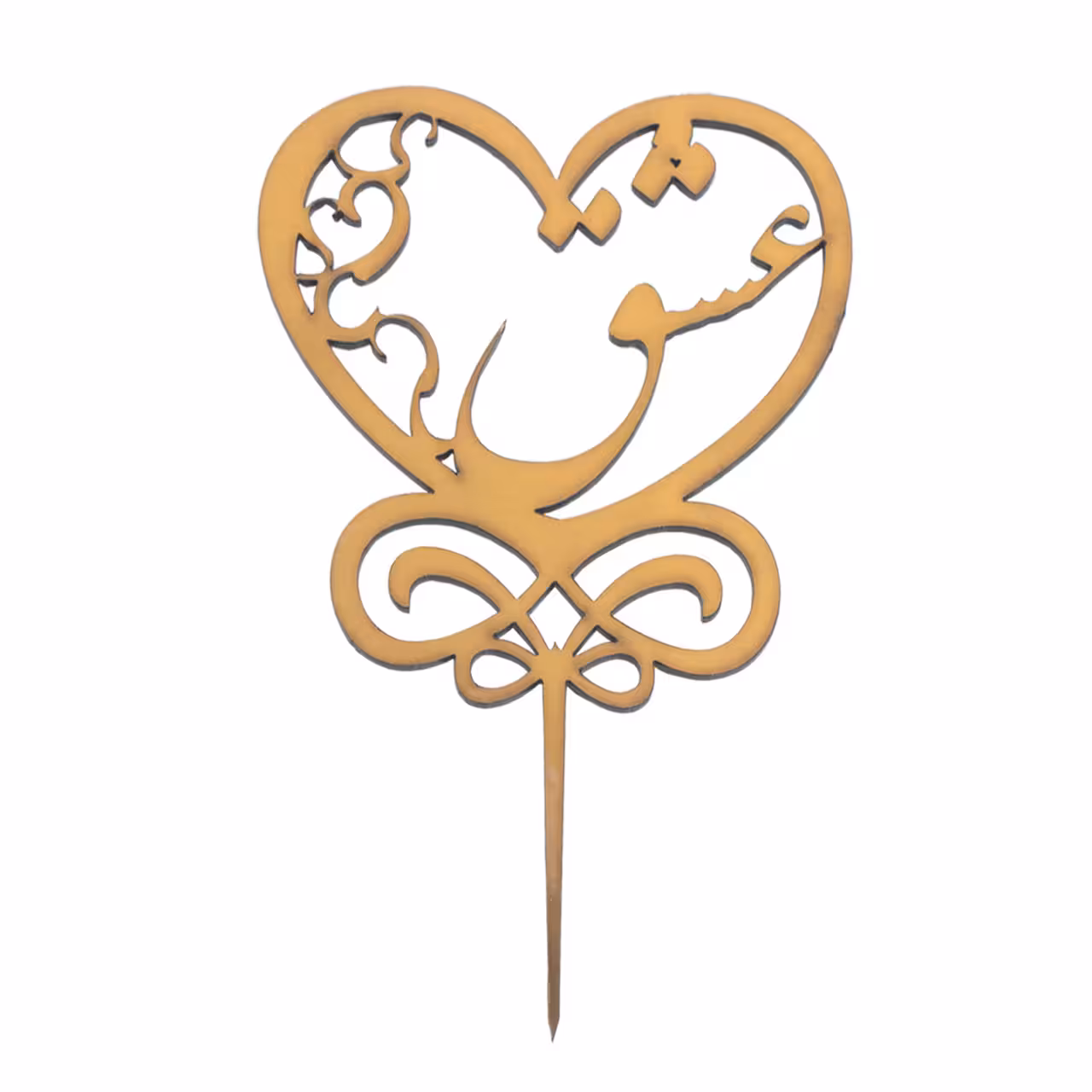 تاپر کیک طرح قلب عشق