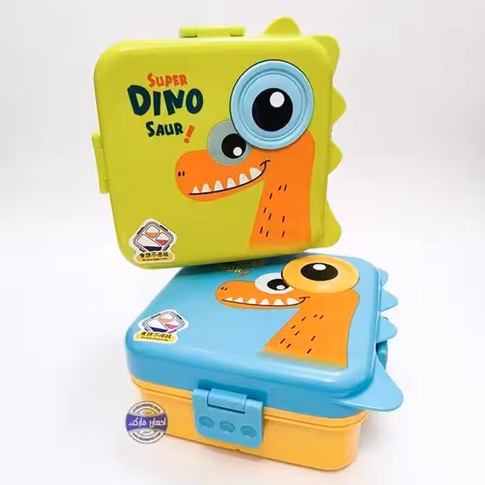ظرف غذای قفل دار طرح دایناسور
