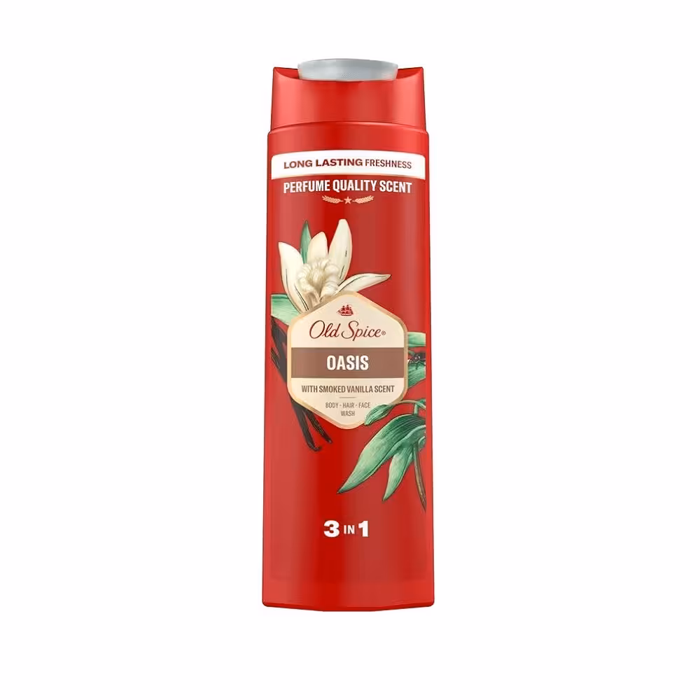 شامپو سر و بدن مردانه الد اسپایس مدل Oasis Shower Gel حجم 400 میلی لیتر