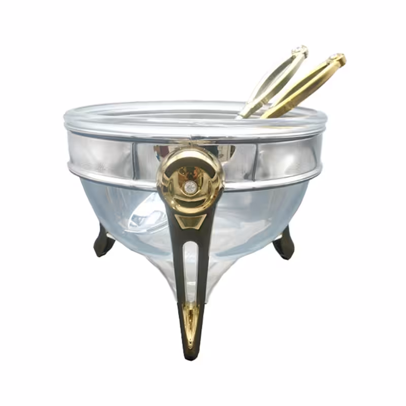 سالاد خوری یونیک قایقی طلایی مدل UN-3867