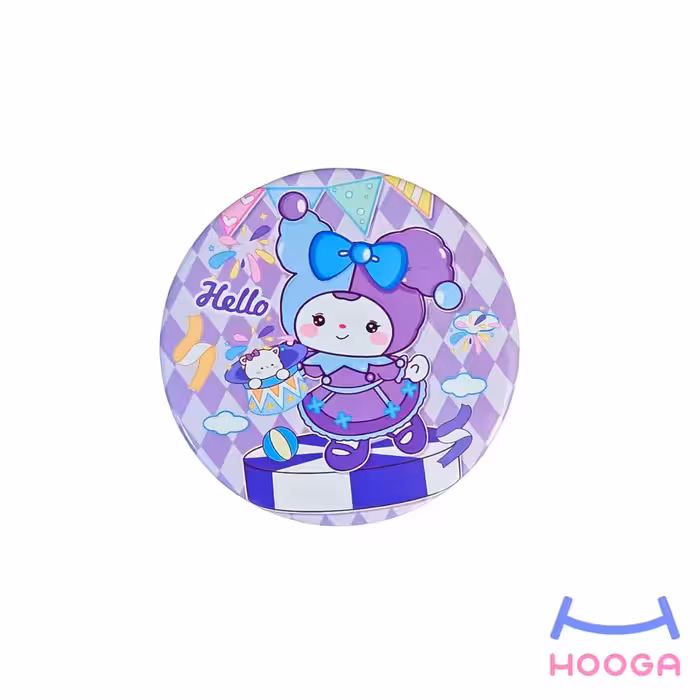 آینه جیبی کوچک سری کرومی طرح 7 - هوگا شاپ - فروش انواع محصولات فانتزی