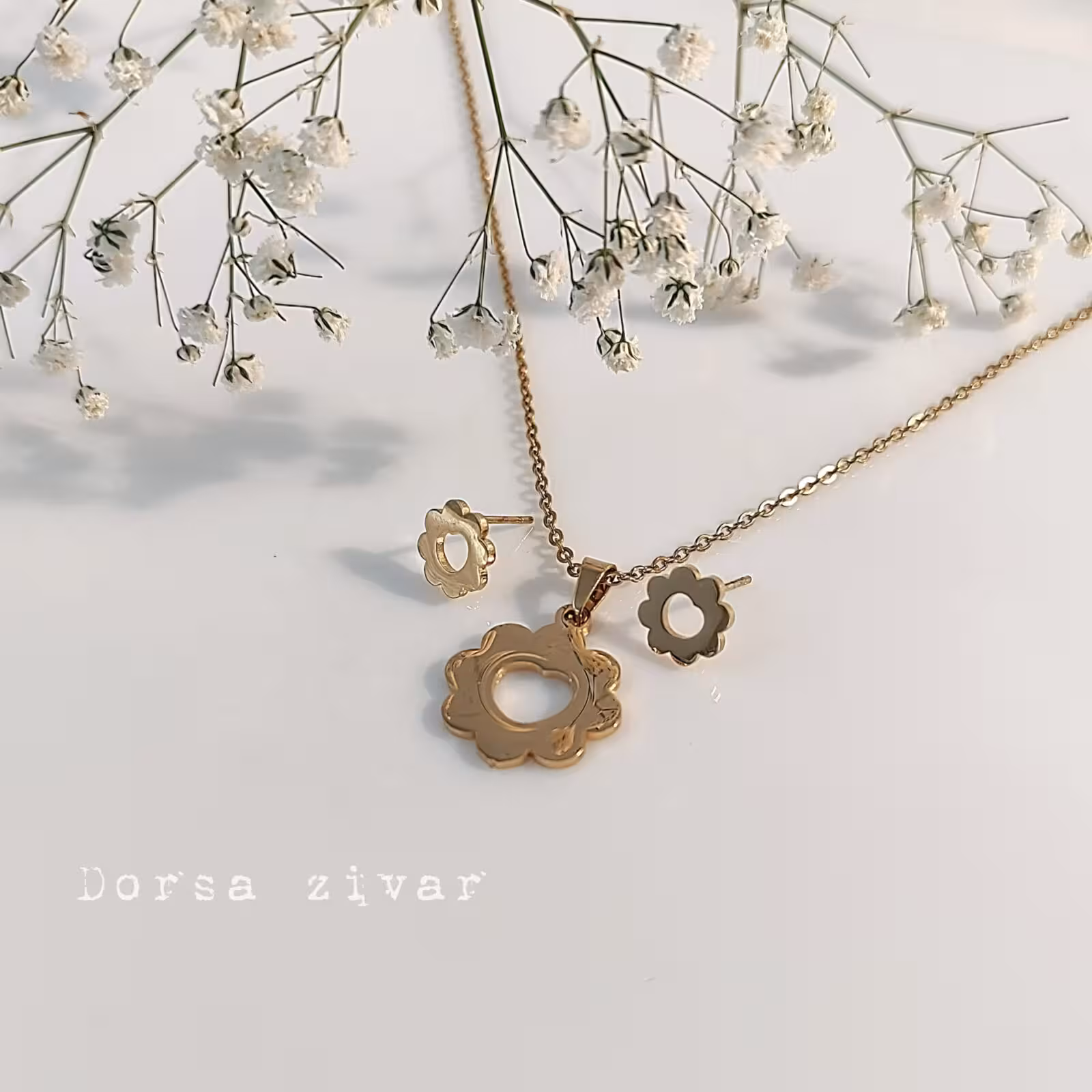 نیم ست گل و قلب