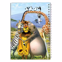 دفتر مشق کارتون ماداگاسکار