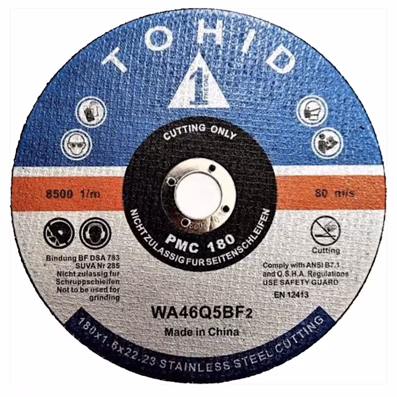 صفحه سنگ  برش استیل توحید سایز بزرگ (180) بسته 10 عددی