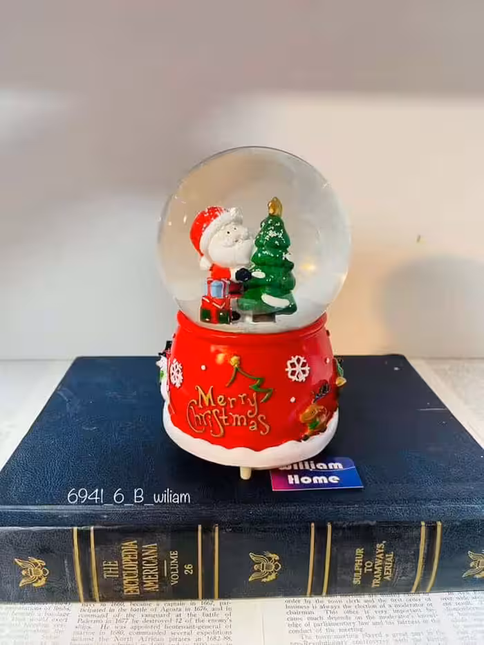 گوی موزیکال کریسمس،پمپی چرخشی6941-6-B