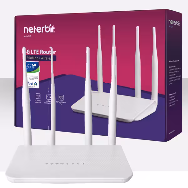 مودم روتر 4G LTE نتربیت مدل NW-431F