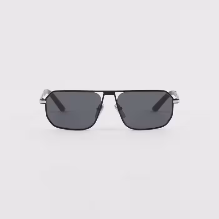 قیمت و خرید عینک آفتابی فریم مشکی مات با لنز خاکستری پرادا مدل SPRA53_E1BO_F05S0_C_059 اورجینال