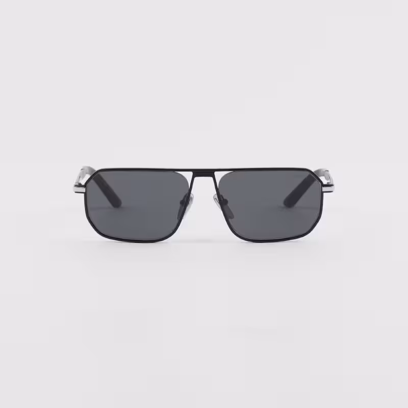 قیمت و خرید عینک آفتابی فریم مشکی مات با لنز خاکستری پرادا مدل SPRA53_E1BO_F05S0_C_059 اورجینال