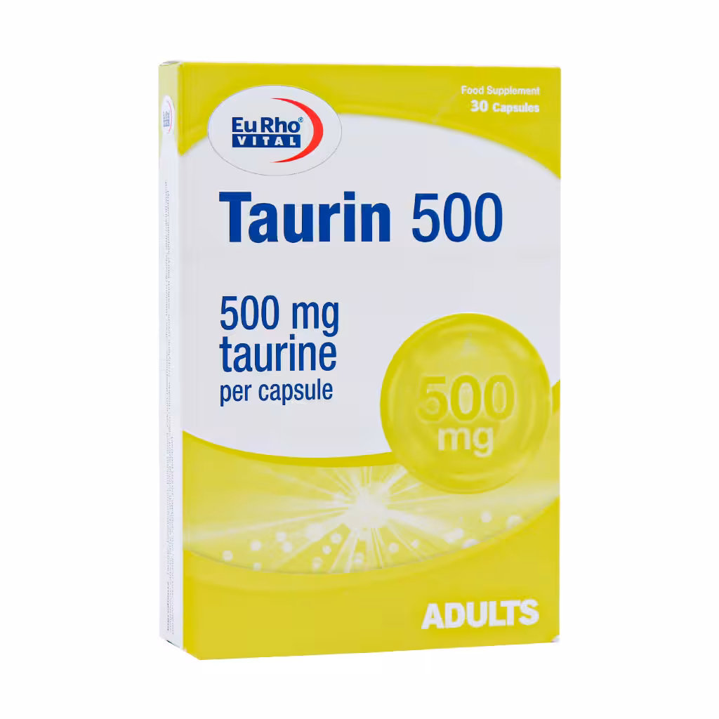 کپسول تائورین 500 میلیگرم یوروویتال 30عدد | Eurho Vital Taurin 500 Mg