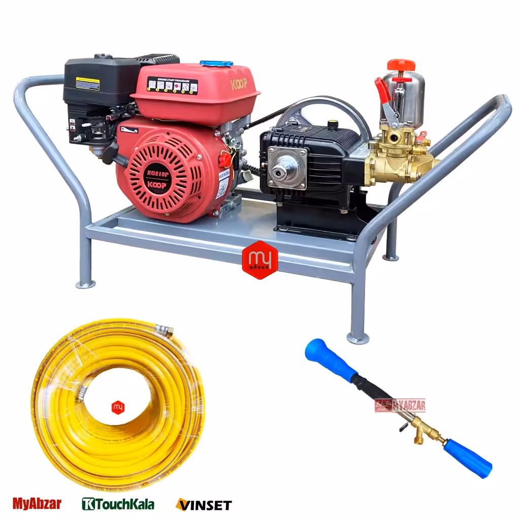 سمپاش زمبه ای کوپ 7 اسب مدل KG210F پمپ 45 پترو