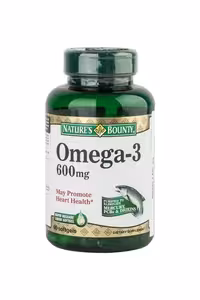 کپسول امگا3 600 میلی گرم nature&#039;s bounty - بسته 90 عددی