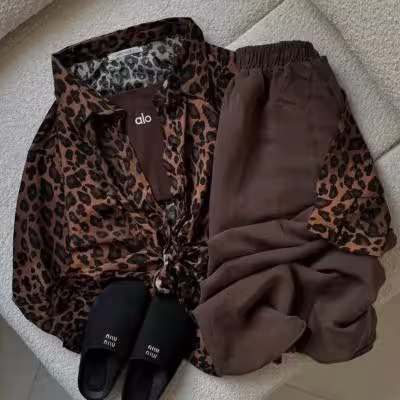 شومیز مجلسی اسپرت پلنگی