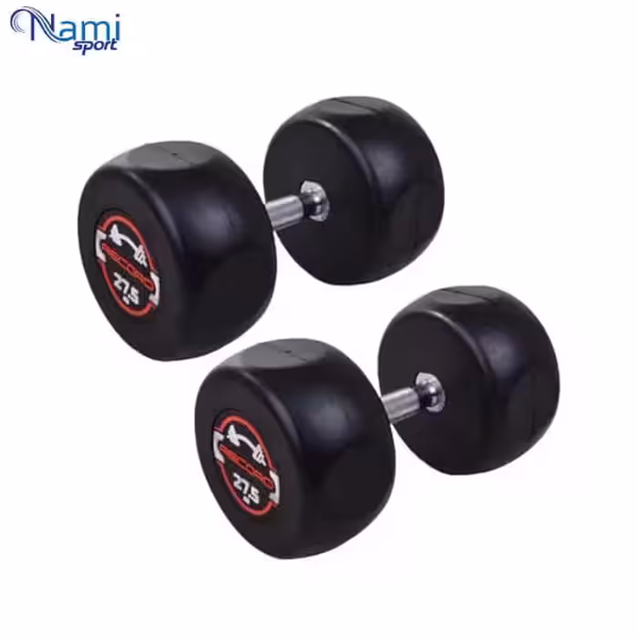 دمبل گرد وزن 27.5 کیلوگرم round dumbbell