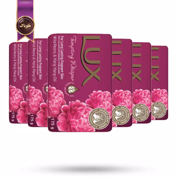 6 بسته صابون لوکس Lux مدل زمزمه وسوسه انگیز Tempting Whisper پک 6 تایی  (اورجینال)