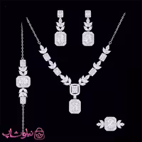 سرویس نقره زنانه طرح جواهر وزن 19/4 گرم کد 7400