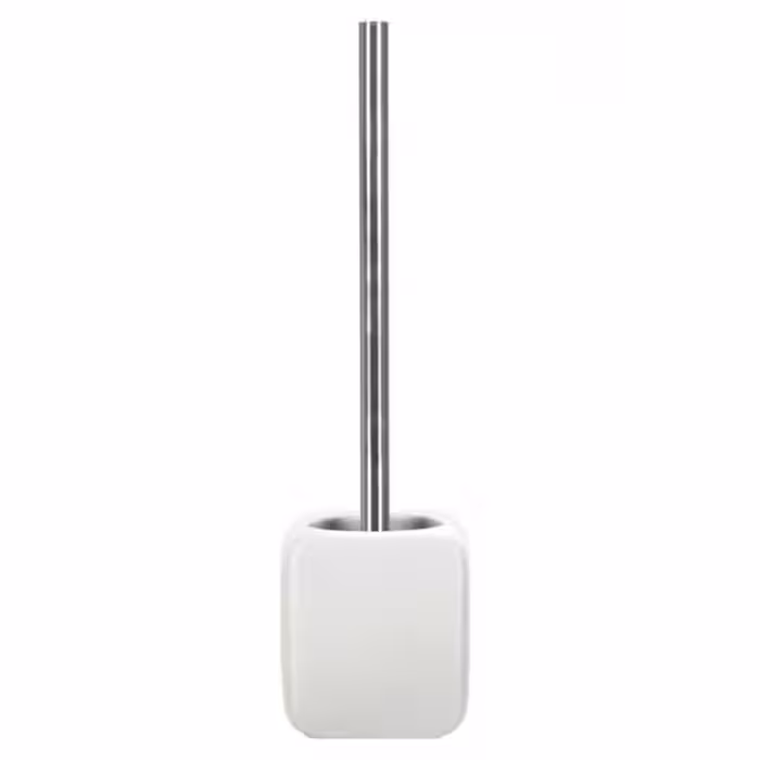 فرچه دستشویی سرامیکی سفید مدل Cubic ساده طرح مکعبی