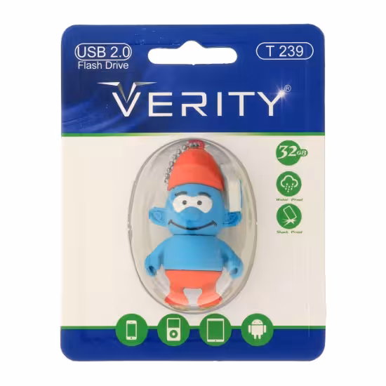 فلش مموری وریتی مدل T239 USB2.0 ظرفیت 32 گیگابایت عروسکی