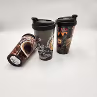 لیوان کافی پلاستیکی دربدار مدل Motto Termo Cup، حجم 600 میلی لیتر، برند تیتیز پلاستیک ترکیه، شناسه کالا: AP_9233