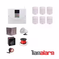 پکیج دزدگیر اماکن با سیم مدل مستر سیم کارتی و تلفنی M930H66