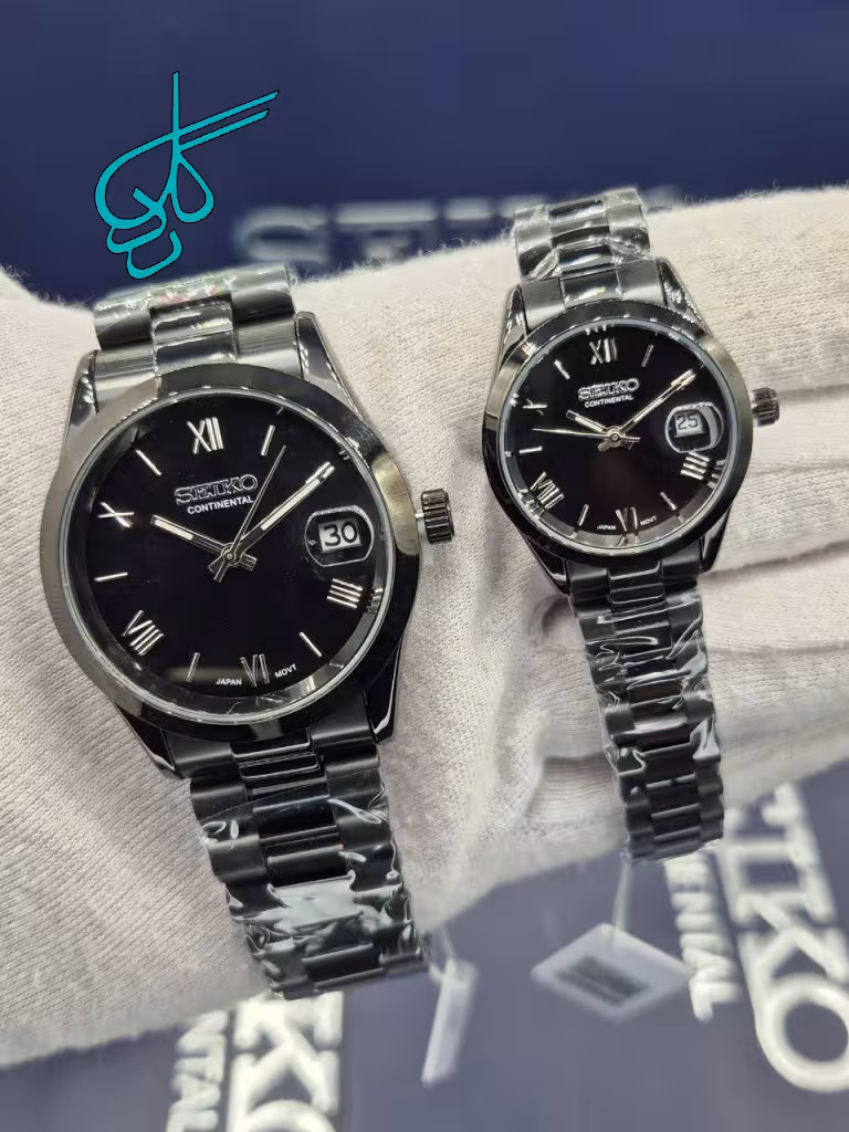 خرید ست ساعت زنانه و مردانه سیکو کلاسیک مدل کنتیننتال (Continental) ساخت ژاپن کیفیت عالی استیل 316 ضدحساسیت (اورجینال) کد 2117383 - ردگل