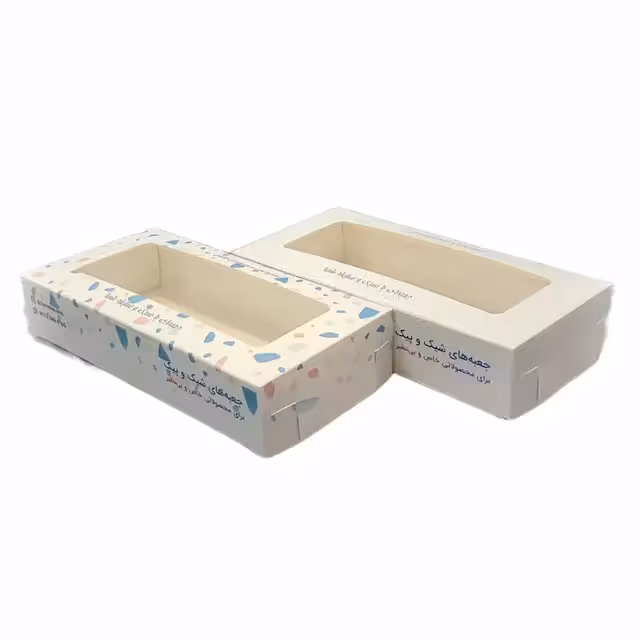 جعبه شیرینی 20 در 10 در ارتفاع 4 سانت مقسم دار