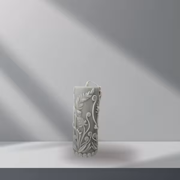 شمع دکوری استوانه گندم زار سبز