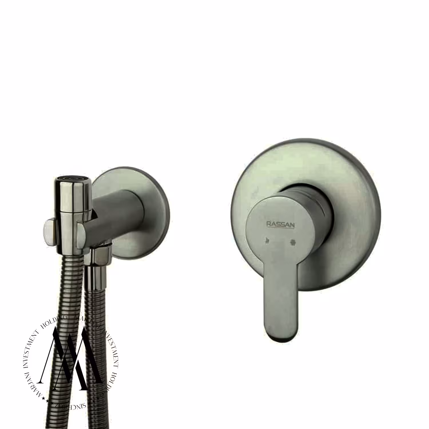 شیرتوالت توکار ویوات راسان مدل تنسو (کروم مات)