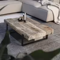 میز جلو مبلی چوب و فلز کد روستیک  8581