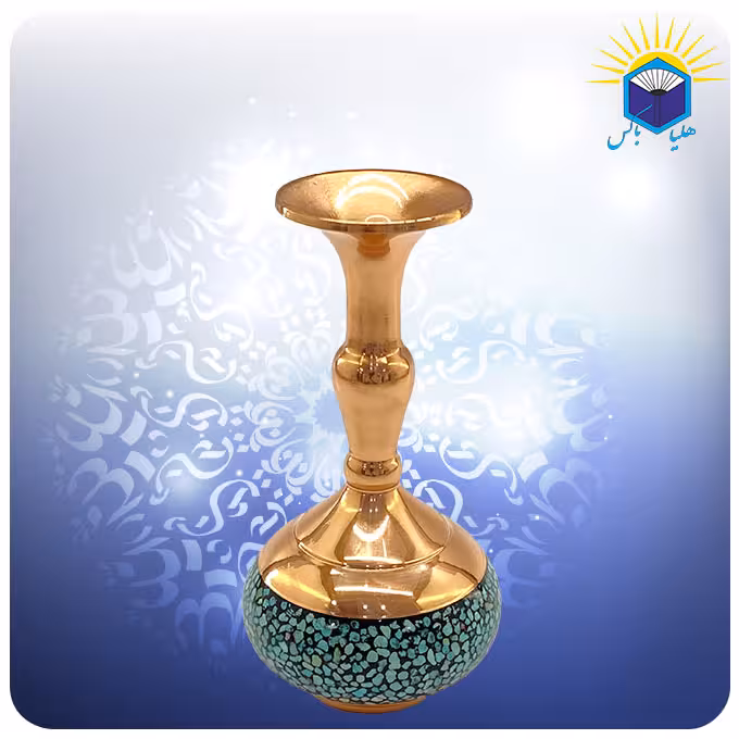 شلغمی مس و فیروزه کوب 13 سانت