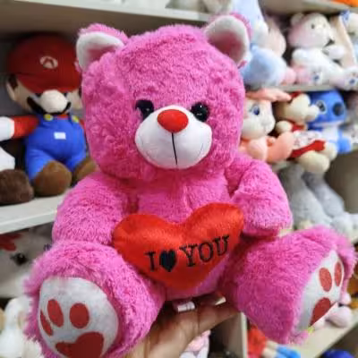 عروسک خرس قلب به دست خارجی